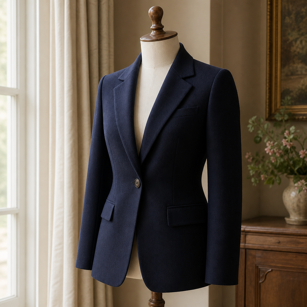 Ravenscroft Navy Wool Blazer — alternate angle