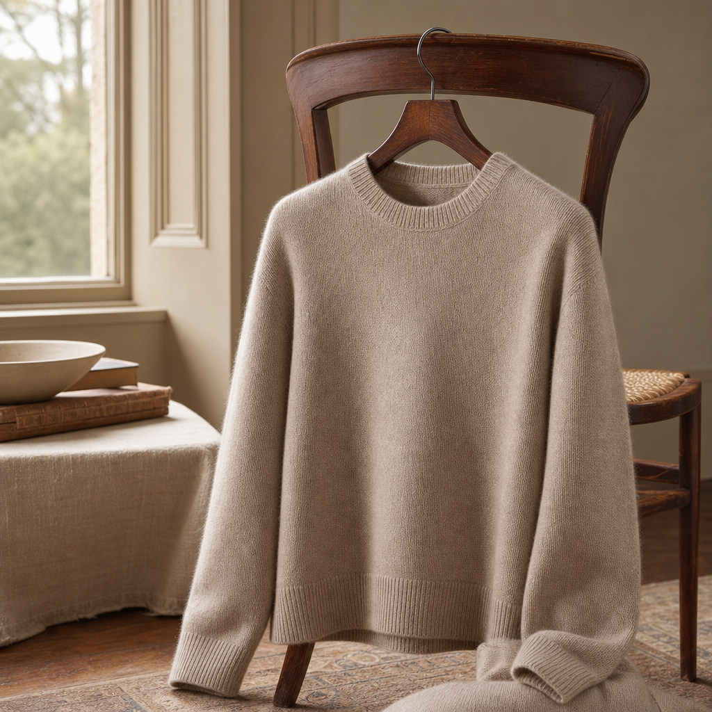 Rowley Cashmere Crewneck Sweater — alternate angle