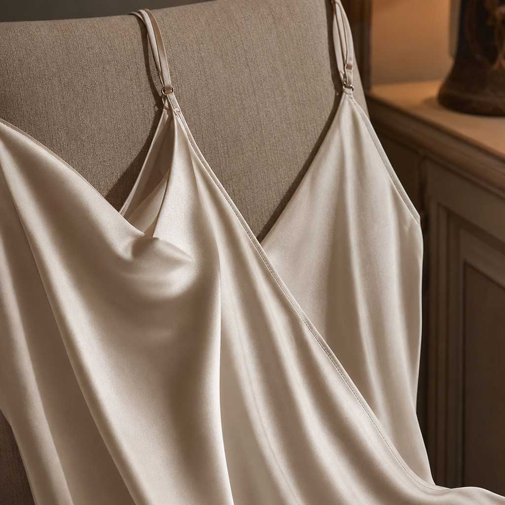 Cecily Silk Midi Dress — detail material