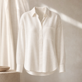 Isla Linen Silk Relaxed Shirt — hero front
