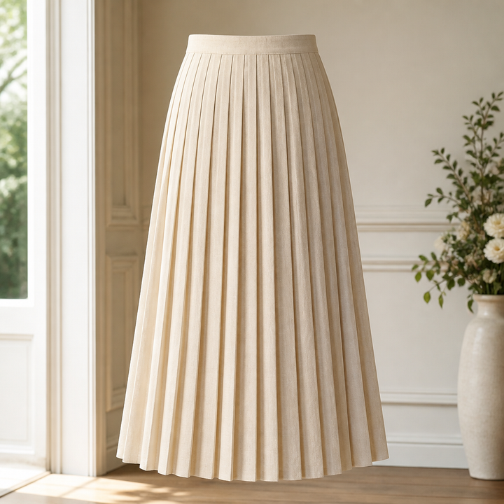 Rosalind Pleated Midi Skirt