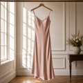 Cecily Silk Midi Dress — hero front