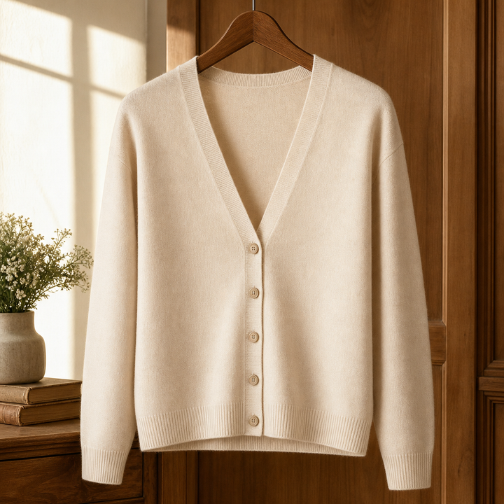 Varenne V-Neck Cashmere Cardigan